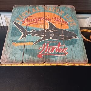 Rustic‎ Tropical Water Life Wooden Sign Decor